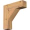 Ekena Millwork Traditional Block Smooth Bracket, Western Red Cedar, 3 1/2"W x 14"D x 14"H BKT04X14X14TRA05SWR - alternate 1